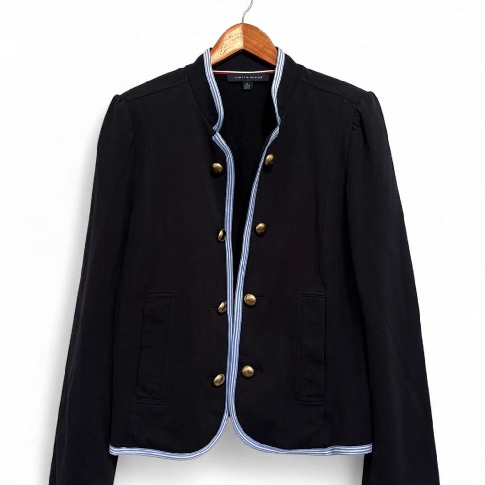 Tommy-hilfiger Women's Black and Navy Jacket